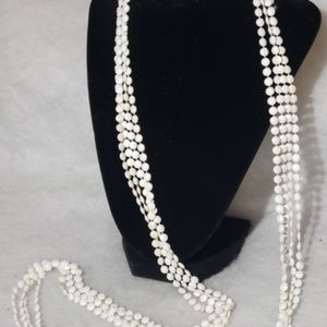 Antique 45" 4 Strand Small Bead Necklace